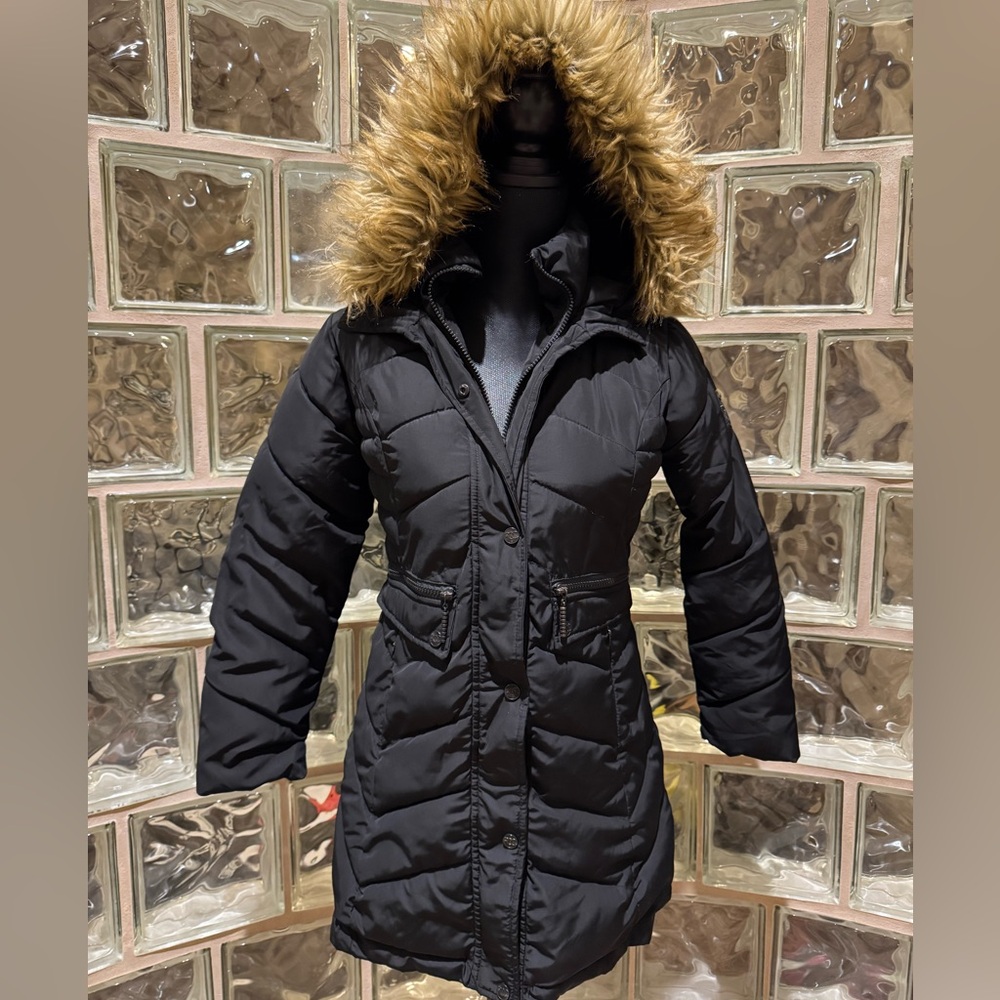 Rocawear Faux Fur Hooded Puffer Jacket Girl’s Size 10-12